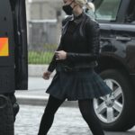 Pom Klementieff in a Black Jacket on the Set of the Mission Impossible 7 in Rome