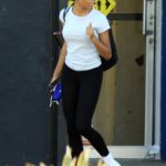 Skai Jackson in a White Tee Leaves the DWTS Studio in Los Angeles