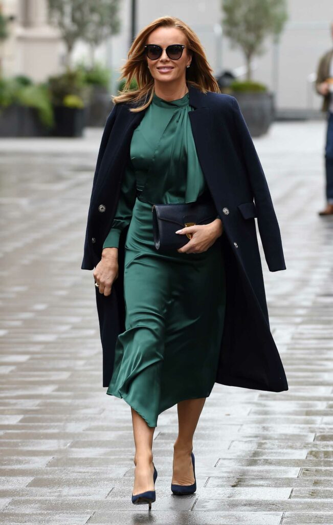 Amanda Holden in a Green Dress
