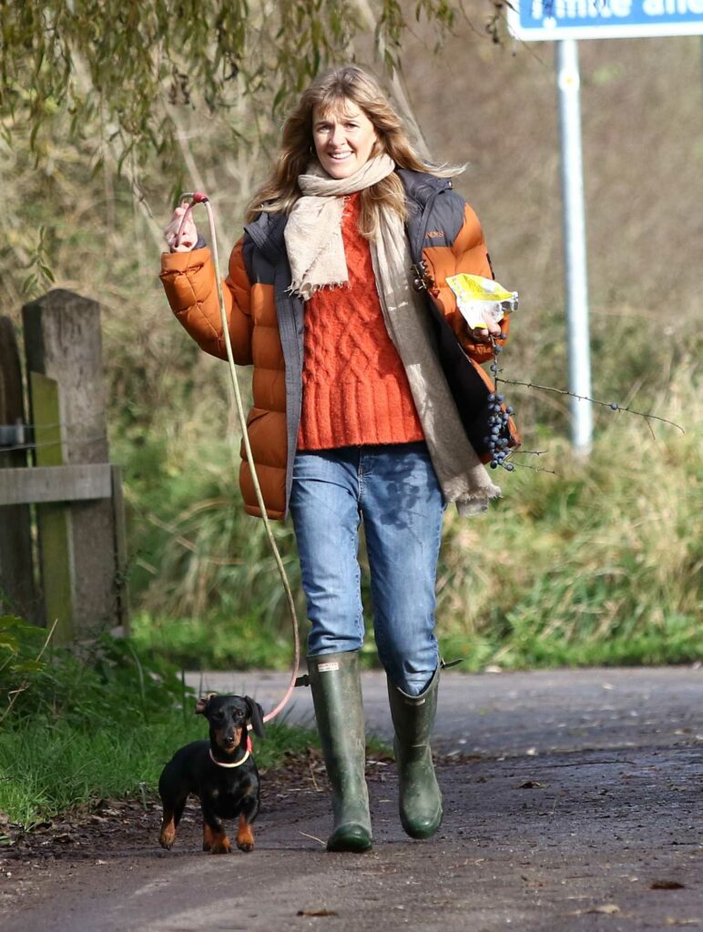Catherine FitzGerald in a Green Rubber Boots