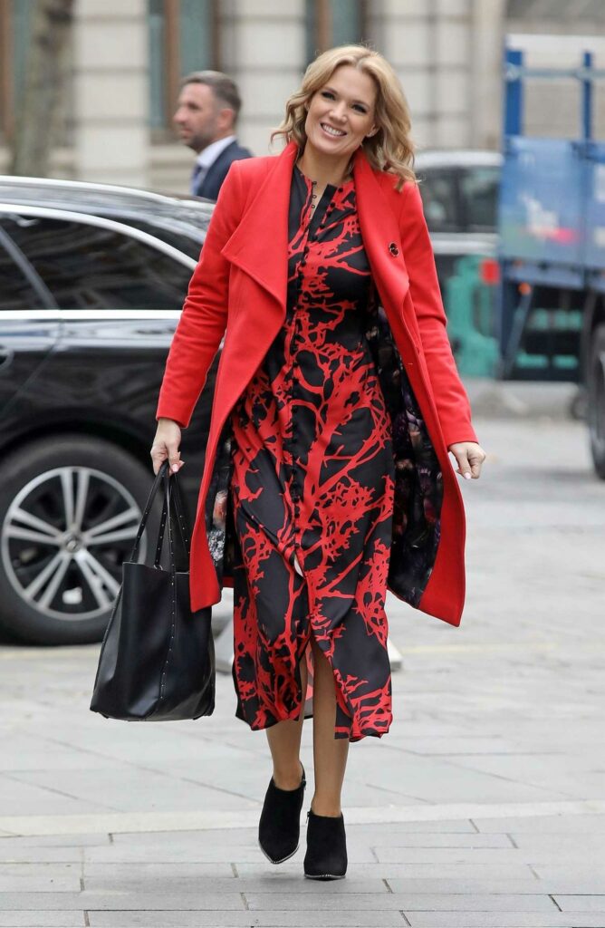 Charlotte Hawkins in a Red Coat