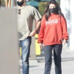 Corin Jamie-Lee Clark in a Red Sweatshirt Was Seen Out in Los Angeles