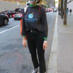 Heidi Gardner in a Funny Protective Mask Arrives for SNL Rehearsal at NBC Studios in New York