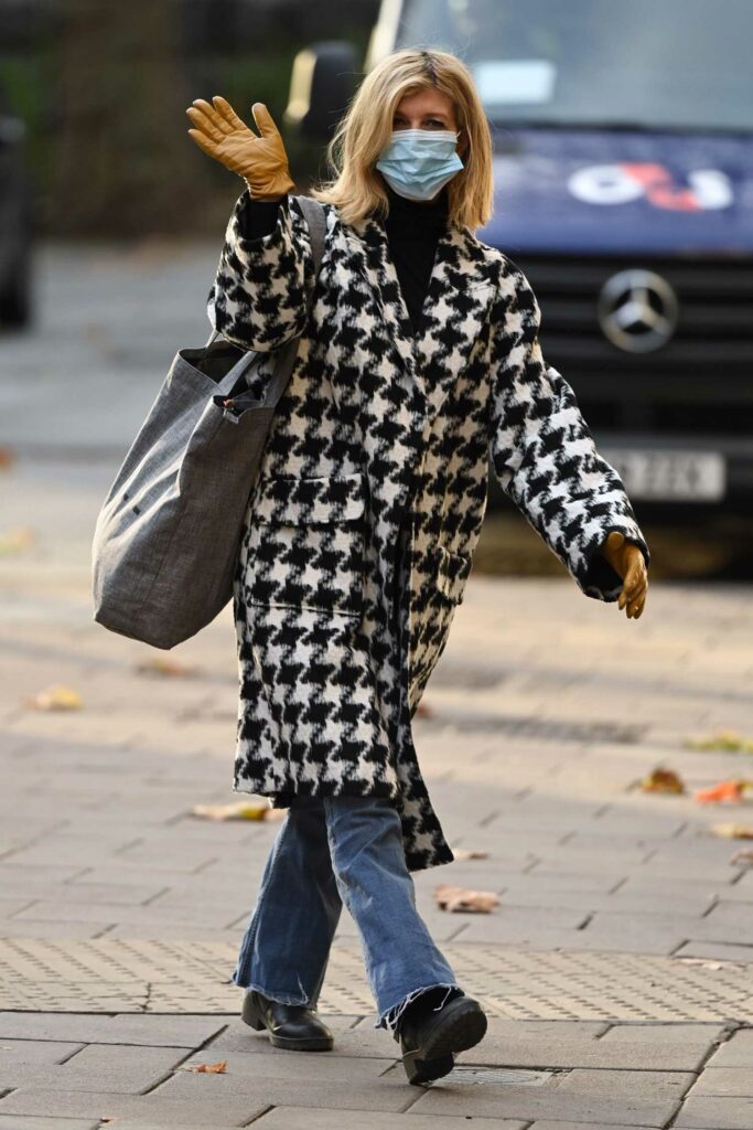 Kate Garraway in a Protective Mask