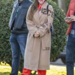 Rosalia in a Beige Coat Was Seen Out in Madrid