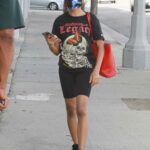 Skai Jackson in a Black Spandex Shorts Heads to the DWTS Studio in Los Angeles
