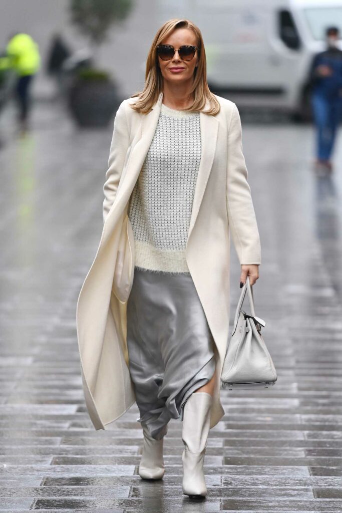 Amanda Holden in a White Coat