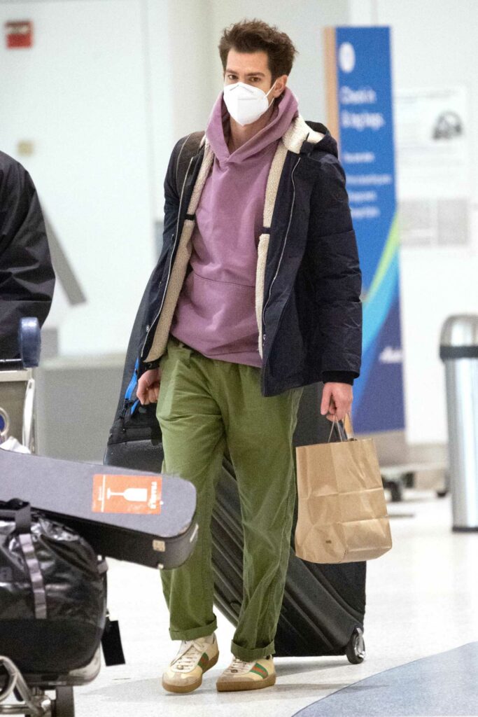 Andrew Garfield in a Green Pants