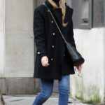 Cat Deeley in a Black Coat Goes Christmas Shopping Out in Hampstead, London