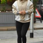 Coleen Rooney in a Beige Hoodie Was Seen Out in Cheshire