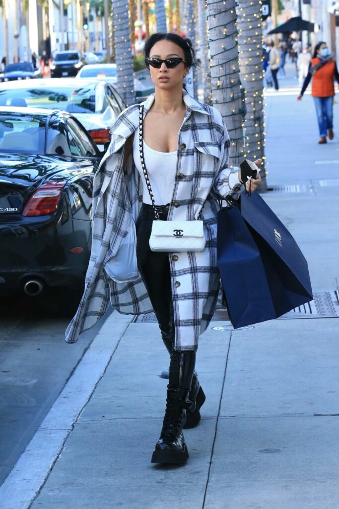 Draya Michele in a Black Boots