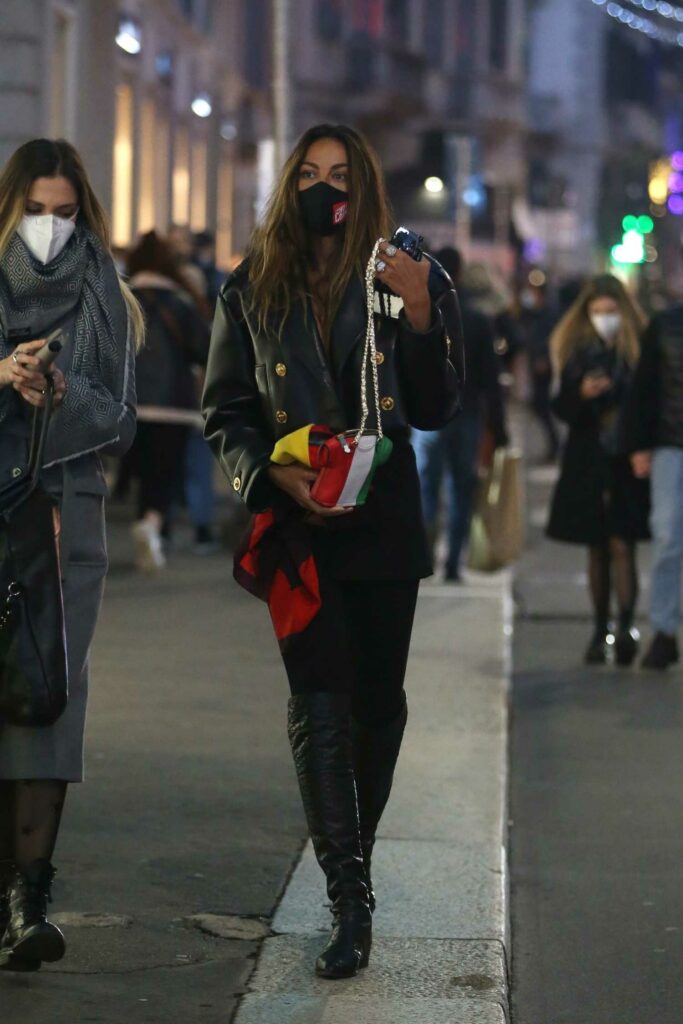 Madalina Ghenea in a Black Jacket