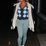 Samira Mighty in a White Sneakers Was Seen Out in London