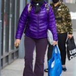 Cynthia Nixon in a Purple Jacket Was Seen Out in New York