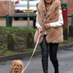 Holly Burns Walks Her Dog in Birmingham