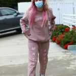 Madi Monroe in a Pink Sweatsuit Was Seen Out in Los Angeles