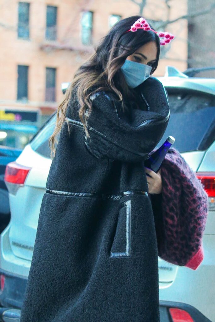 Megan Fox in a Black Coat