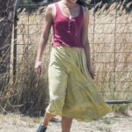 Melissa Barrera in a Red Top Was Seen Out in Goulburn
