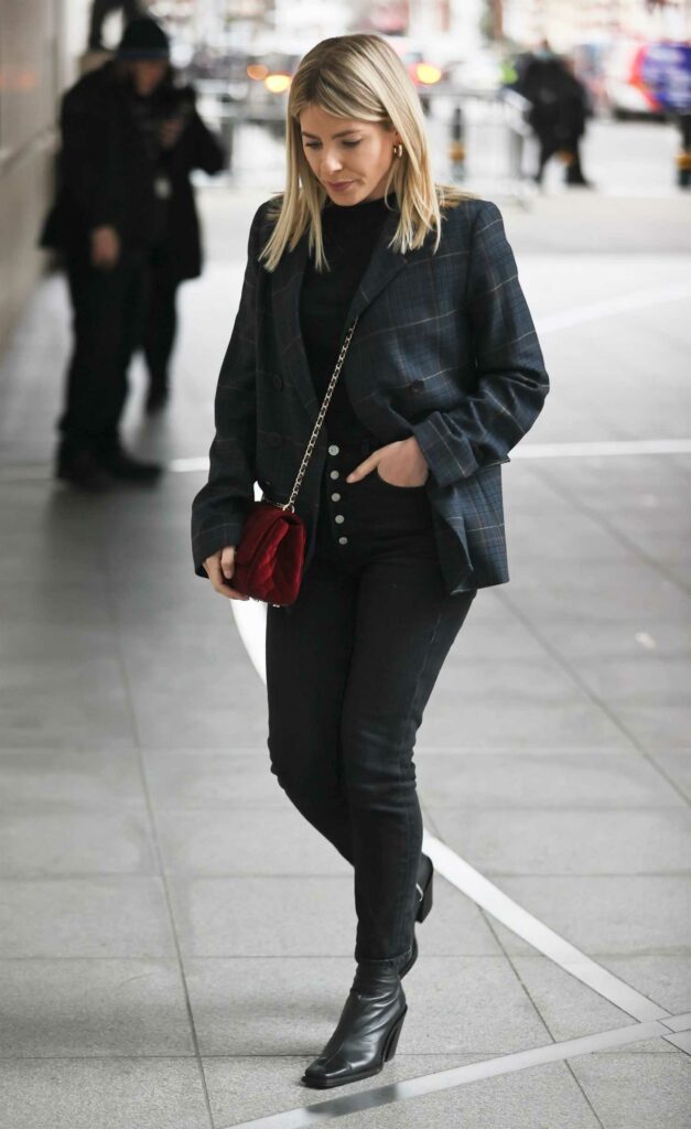 Mollie King in a Black Outfit
