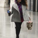 Preeya Kalidas in a Grey Jacket Leaves the BBC Broadcasting House in London