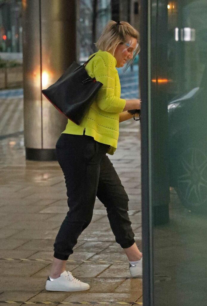 Steph McGovern in a Neon Yellow Jumper