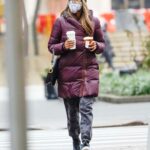 Tayshia Adams in a Purple Puffer Coat Was Seen Out with Zac Clark in New York