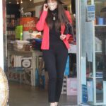 Amber Martinez in a Pink Blazer Goes Shopping at Kitson in Hollywood