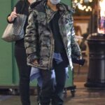 Jada Pinkett Smith in a Camo Puffer Jacket Leaves a Building in Beverly Hills
