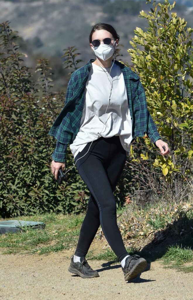 Rooney Mara in a Plaid Shirt