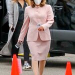 Sarah Paulson in a Pink Suit Was Seen Out in Los Angeles