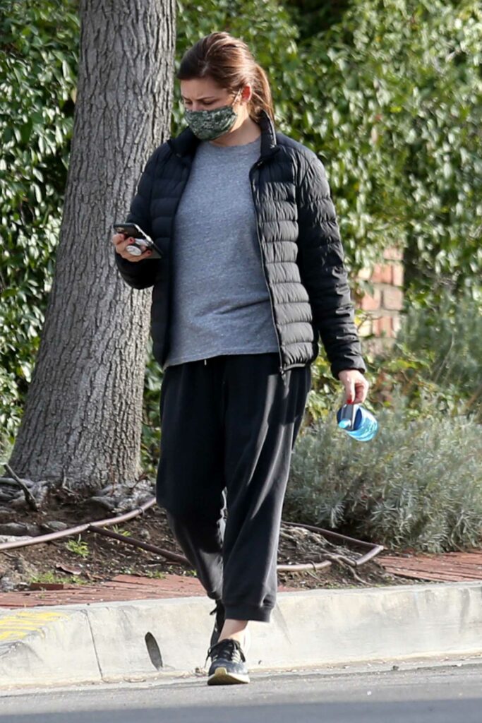 Tiffani Thiessen in a Black Jacket
