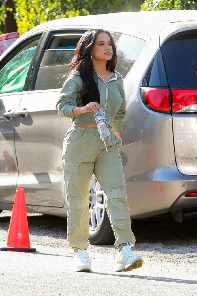 Becky G in an Olive Outfit