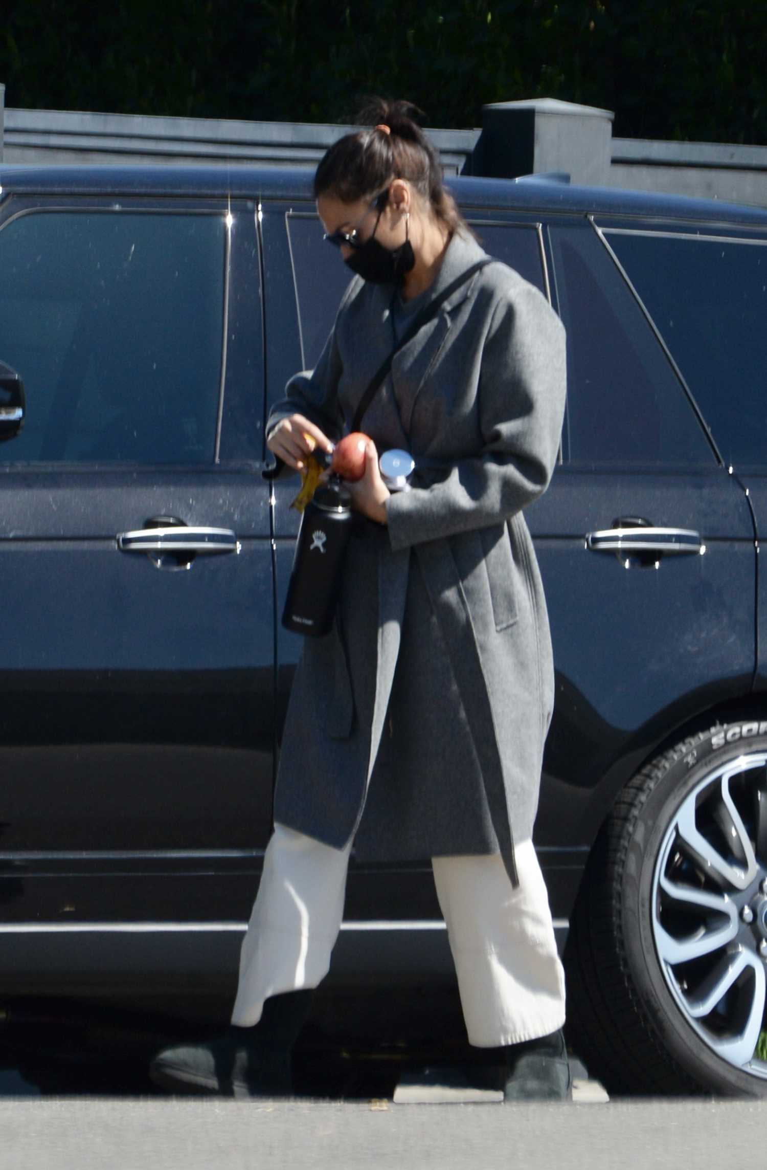 Gal Gadot in a Grey Coat Was Seen Out in Los Angeles – Celeb Donut