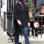 Jane Lynch in a Black Cardigan Was Seen Out in SoHo, New York