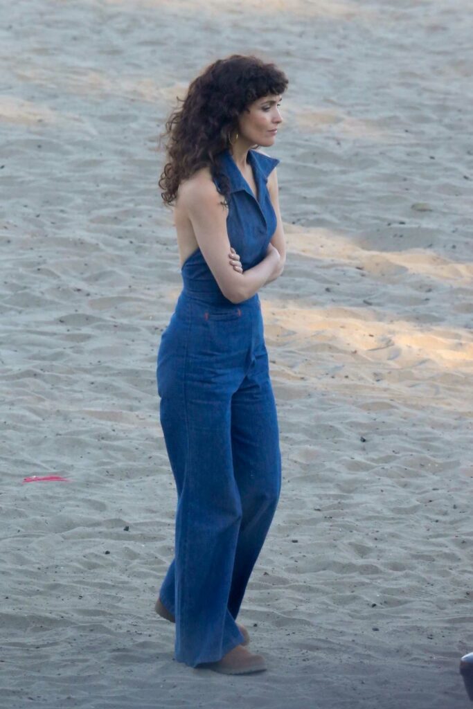 Rose Byrne in a Blue Jumpsuit