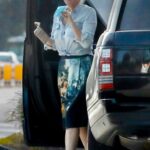 Sandra Lee in a Blue Shirt Was Seen Out in Malibu