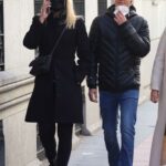 Valeria Mazza in a Black Coat Was Seen Out with Her Son in Madrid