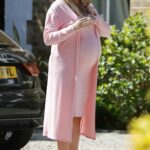 Georgia Kousoulou in a Pink Outfit Was Seen Out in Essex