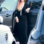 Joanna Krupa in a Black Dress Was Seen Out in Malibu