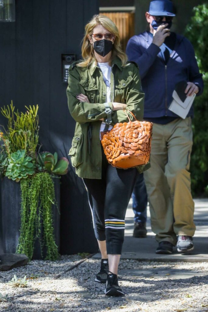 Laura Dern in a Green Jacket