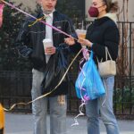 Lily Rose Depp in a Red Protective Mask Was Seen on Easter Morning in New York