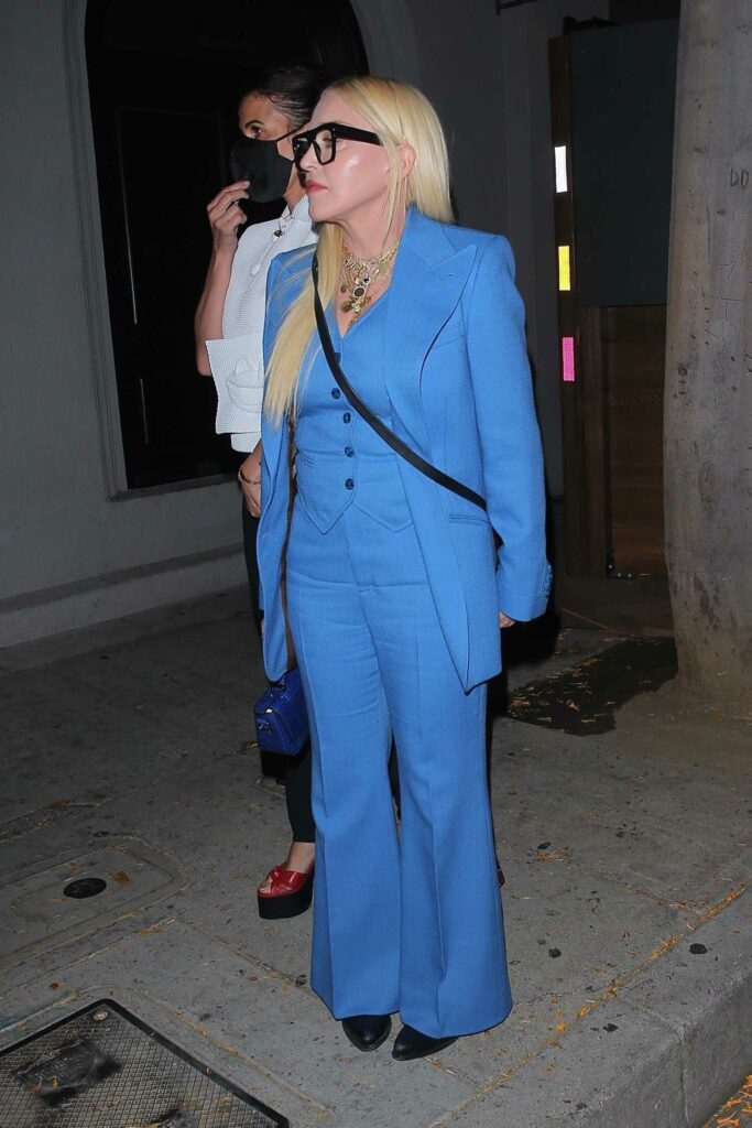 Madonna in a Blue Suit