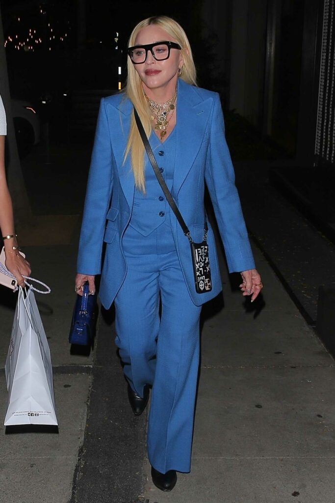 Madonna in a Blue Suit