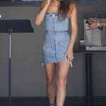 Maggie Q in a Tan Hat Steps Out for Lunch at Crossroads in West Hollywood