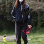 Matilda De Angelis in a White Sneakers Was Seen Out with Her Boyfriend William Mezzanotte at the Park in Rome