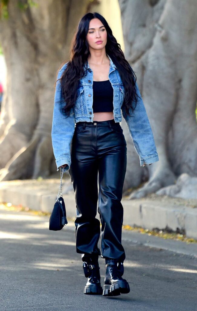 Megan Fox in a Blue Denim Jacket