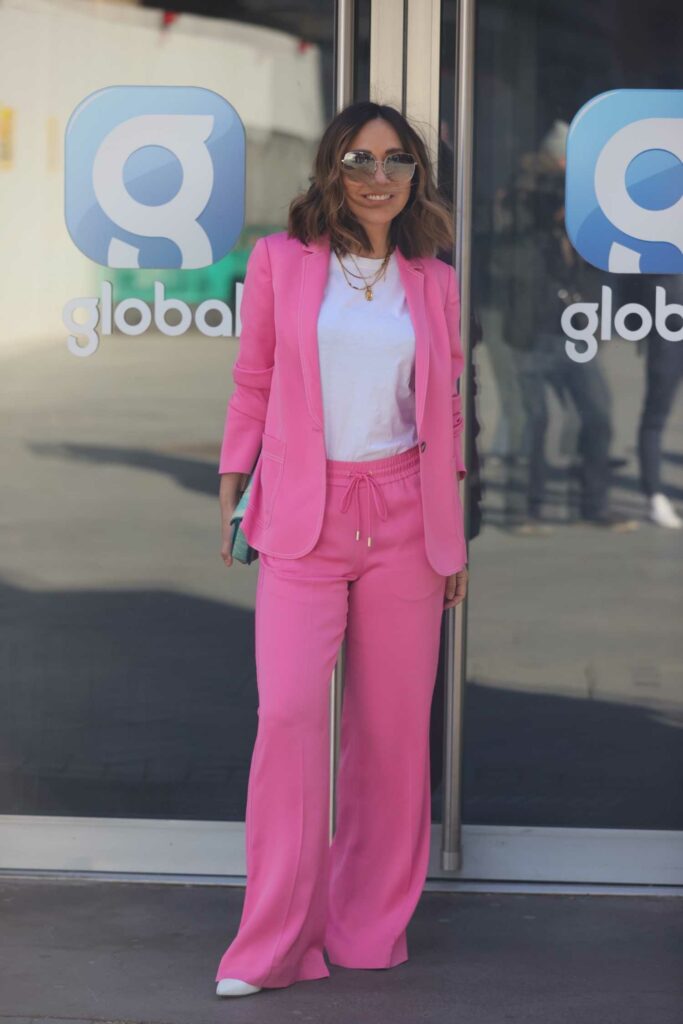 Myleene Klass in a Pink Suit