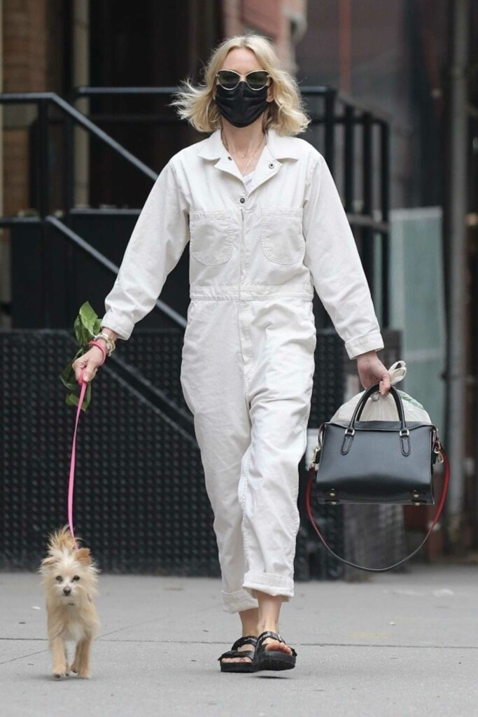 Naomi Watts in a White Jumpsuit