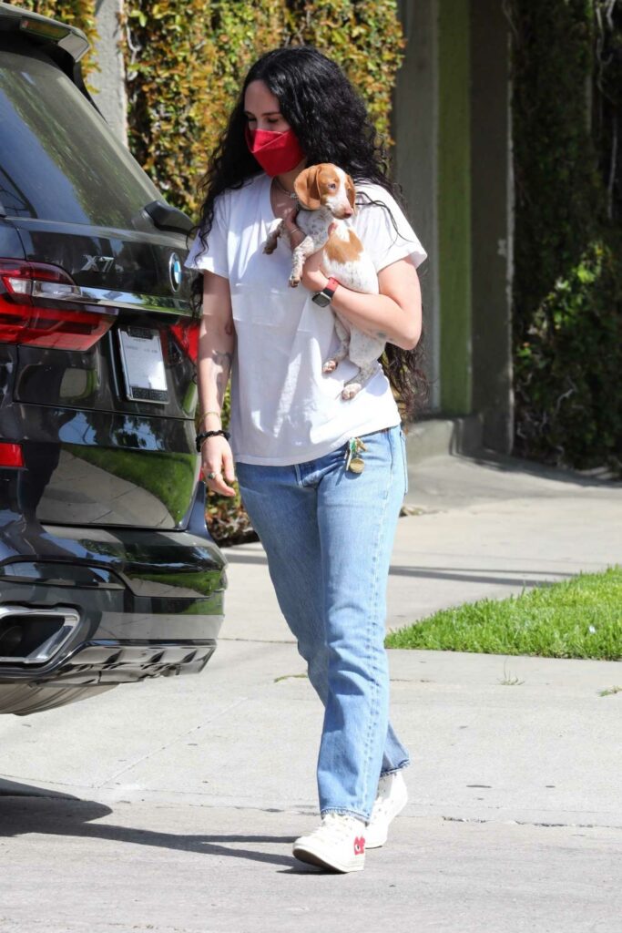 Rumer Willis in a White Tee