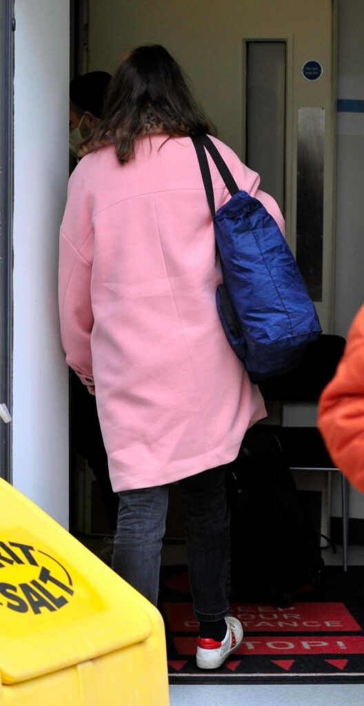 Sophie Ellis-Bextor in a Pink Coat